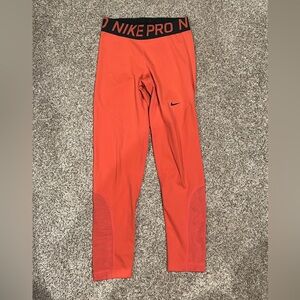Nike Kids Pro Red Leggings